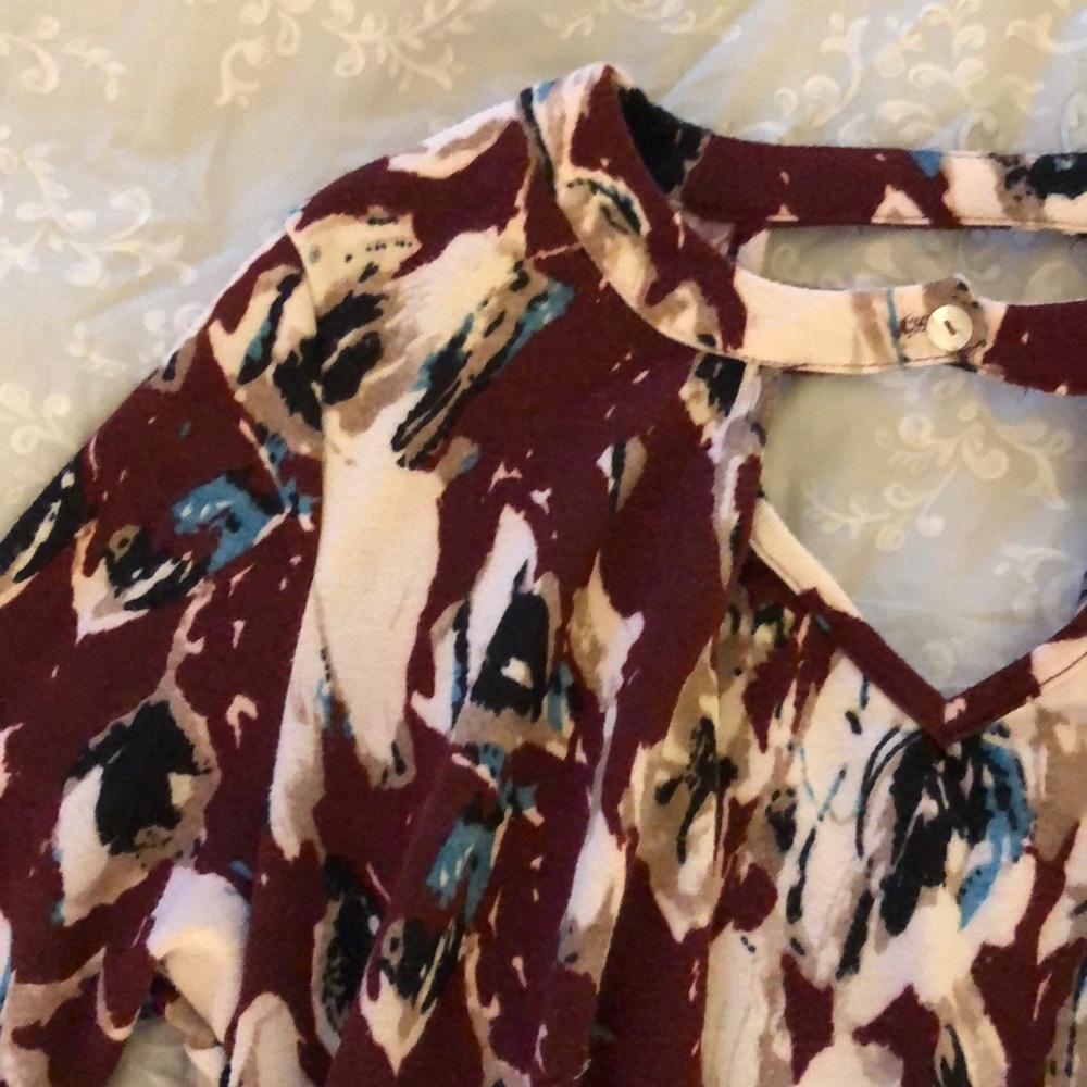 Long sleeve polyester dress